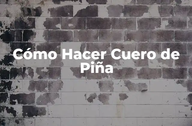 Cómo Hacer Cuero de Piña 2 ¿Qué es el Cuero de Piña y para Qué Sirve?