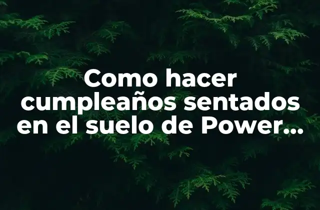 Como Hacer Cumpleaños Sentados en el Suelo de Power Rangers