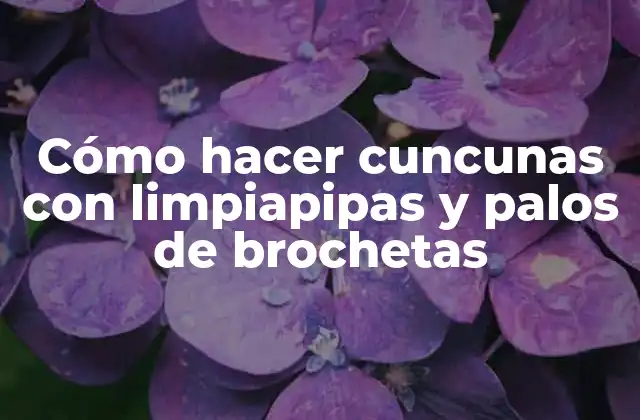Cómo Hacer Cuncunas con Limpiapipas y Palos de Brochetas