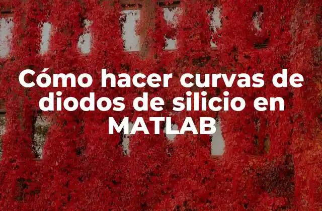 Cómo Hacer Curvas de Diodos de Silicio en Matlab 2 Cómo hacer curvas de diodos de silicio en MATLAB
