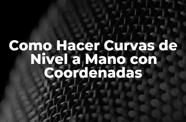 Como Hacer Curvas de Nivel a Mano con Coordenadas 2 ¿Qué son las Curvas de Nivel y para Qué Sirven?