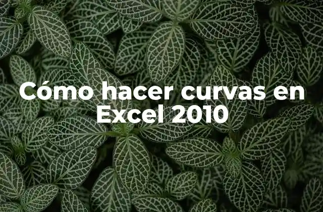 Cómo Hacer Curvas en Excel 2010