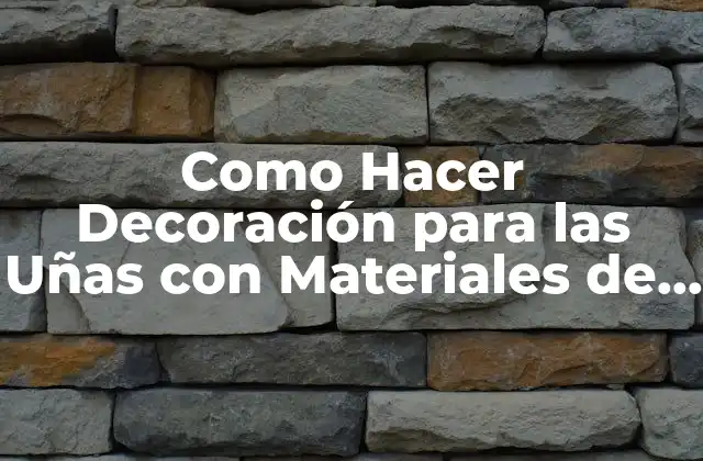 Decoración para las Uñas con Materiales de Escuela