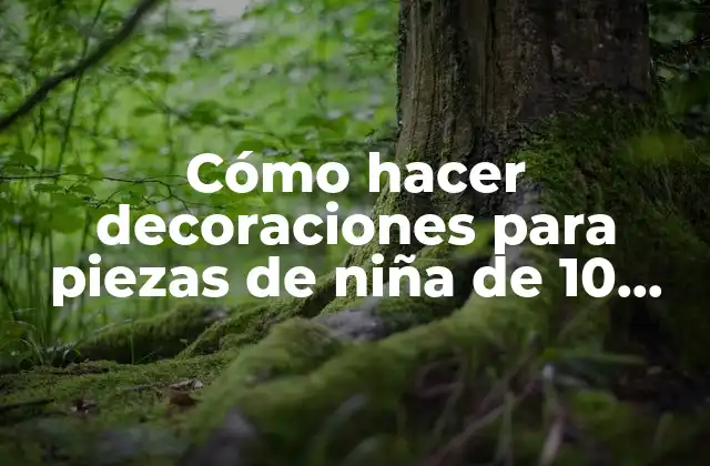 Cómo Hacer Decoraciones para Piezas de Niña de 10 Años