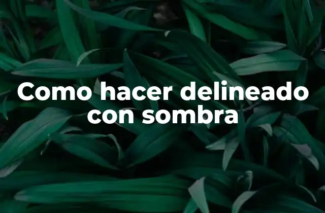 ¿Qué es el delineado con sombra y para qué sirve?