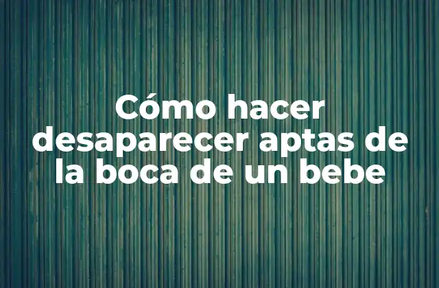 ¿Qué son las aptas y por qué debemos eliminarlas?