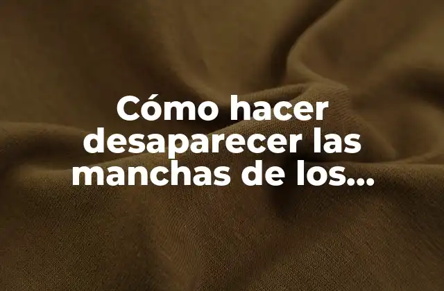 Cómo Hacer Desaparecer las Manchas de los Manteles Blancos