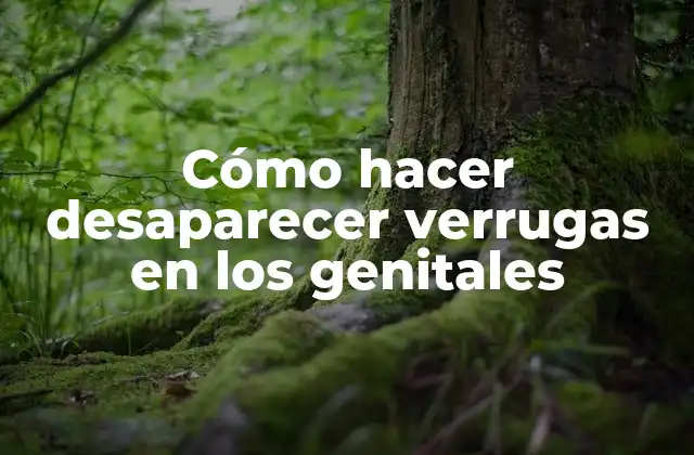 Cómo Hacer Desaparecer Verrugas en los Genitales