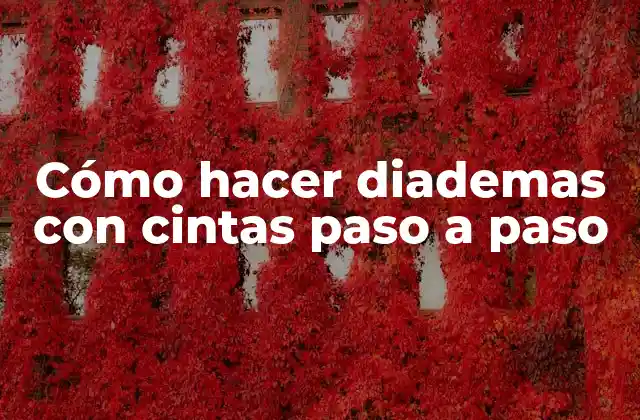 Cómo Hacer Diademas con Cintas Paso a Paso 2 Cómo hacer diademas con cintas paso a paso