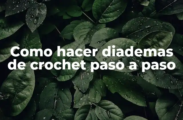 Como Hacer Diademas de Crochet Paso a Paso 2 Diademas de crochet: una guía para principiantes