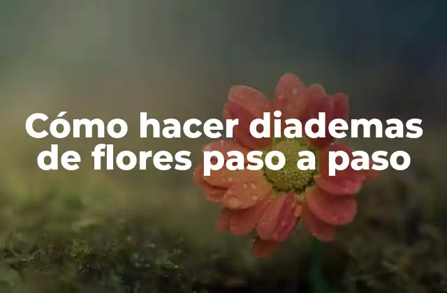¿Qué es una diadema de flores y para qué sirve?