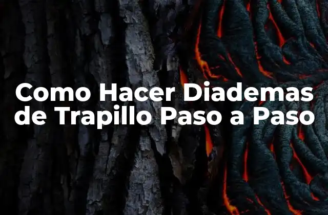 Como Hacer Diademas de Trapillo Paso a Paso