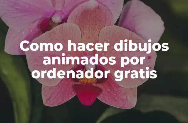 Como Hacer Dibujos Animados por Ordenador Gratis