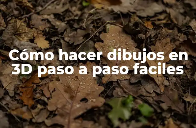Cómo Hacer Dibujos en 3d Paso a Paso Faciles