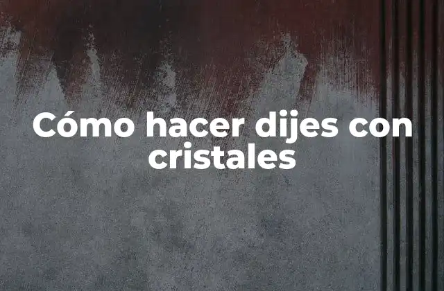 Cómo Hacer Dijes con Cristales