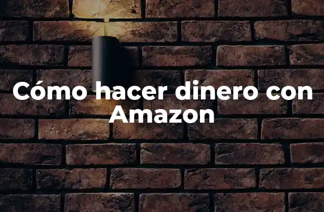 Cómo Hacer Dinero con Amazon