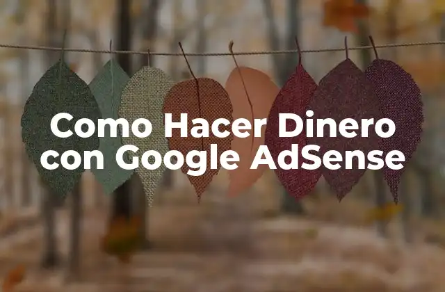 Como Hacer Dinero con Google Adsense