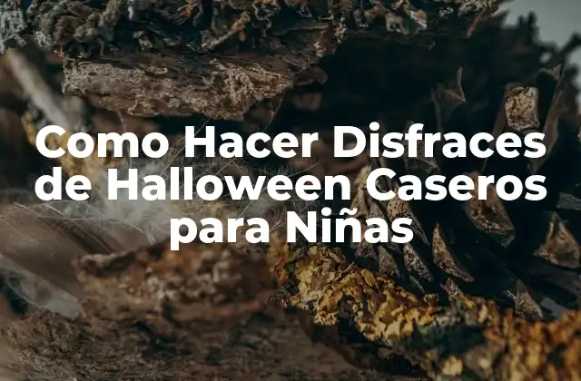 Como Hacer Disfraces de Halloween Caseros para Niñas