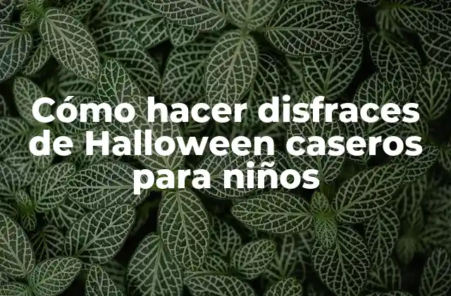 Cómo Hacer Disfraces de Halloween Caseros para Niños 2 Cómo hacer disfraces de Halloween caseros para niños