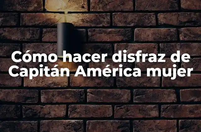 Cómo Hacer Disfraz de Capitán América Mujer 2 Cómo hacer disfraz de Capitán América mujer