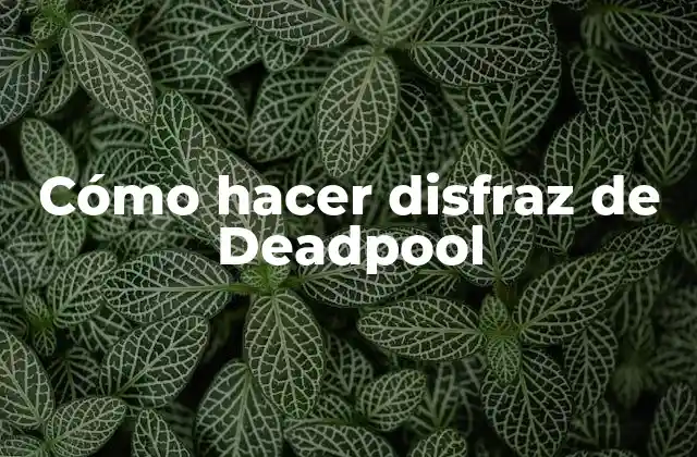 ¿Qué es un disfraz de Deadpool y para qué sirve?