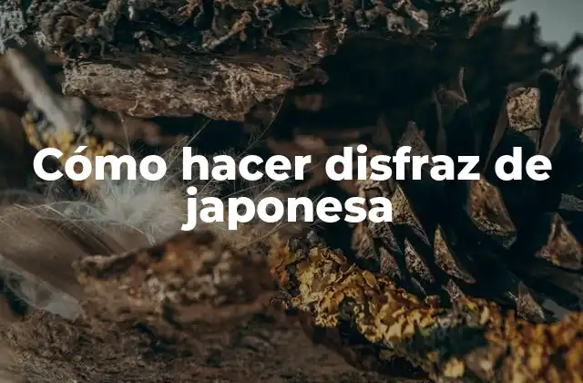 Cómo Hacer Disfraz de Japonesa 2 ¿Qué es un disfraz de japonesa?