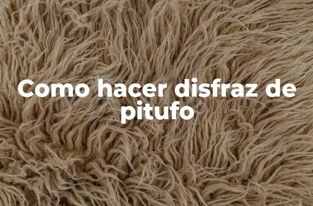 Como Hacer Disfraz de Pitufo