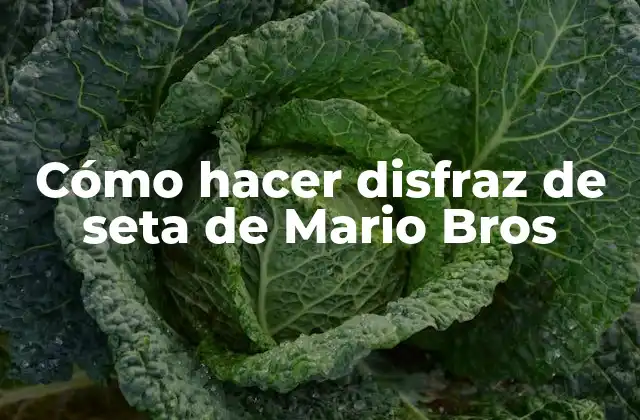 Cómo Hacer Disfraz de Seta de Mario Bros 2 ¿Qué es un disfraz de seta de Mario Bros y para qué sirve?