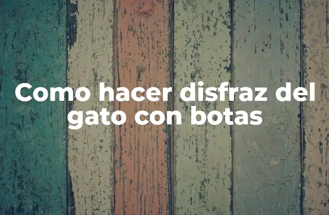 Como Hacer Disfraz Del Gato con Botas 2 El gato con botas, un personaje icónico