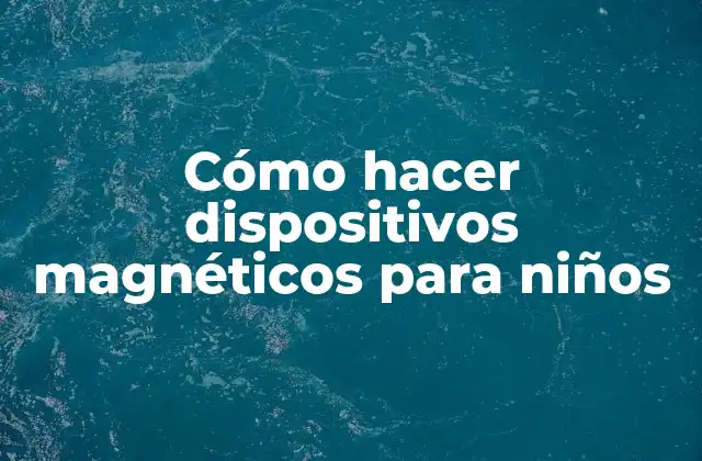 ¿Qué son los dispositivos magnéticos y para qué sirven?
