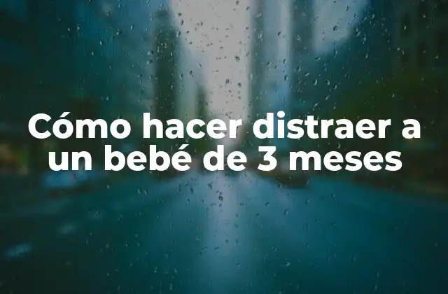 Cómo Hacer Distraer a un Bebé de 3 Meses
