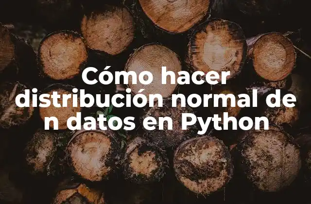 Distribución normal en Python
