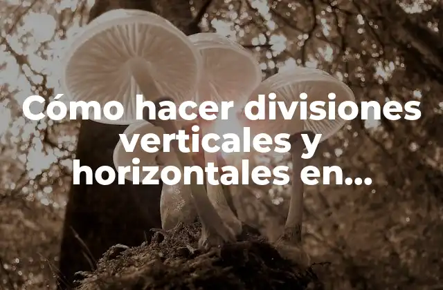 Cómo Hacer Divisiones Verticales y Horizontales en Powerpoint