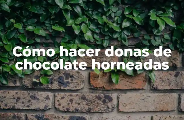 Cómo Hacer Donas de Chocolate Horneadas 2 Cómo hacer donas de chocolate horneadas