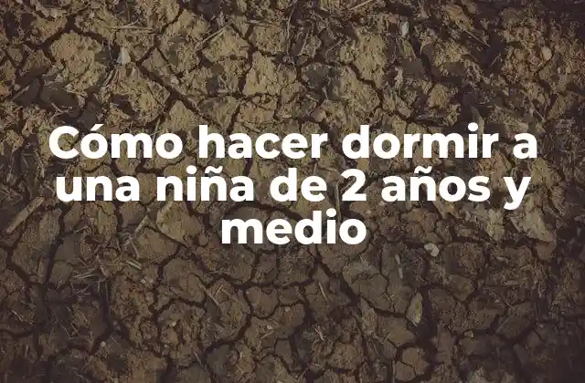 Cómo Hacer Dormir a una Niña de 2 Años y Medio
