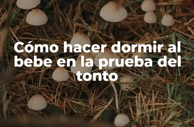 Cómo Hacer Dormir Al Bebe en la Prueba Del Tonto