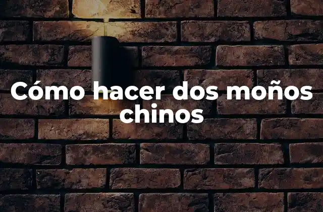 Cómo Hacer Dos Moños Chinos