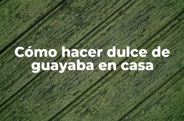 Cómo Hacer Dulce de Guayaba en Casa