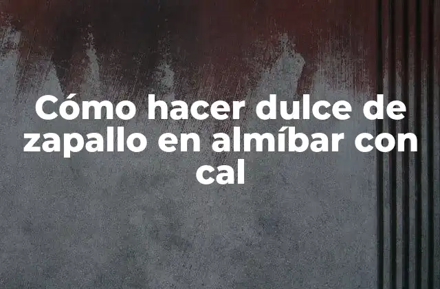Cómo Hacer Dulce de Zapallo en Almíbar con Cal 2 Cómo hacer dulce de zapallo en almíbar con cal