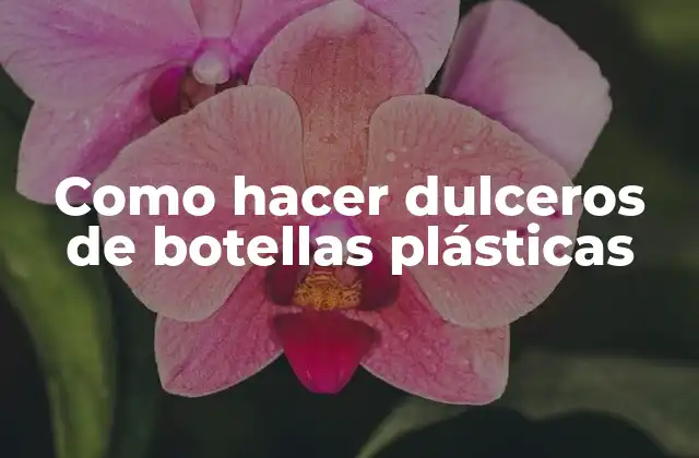 Como Hacer Dulceros de Botellas Plásticas 2 Dulceros de botellas plásticas