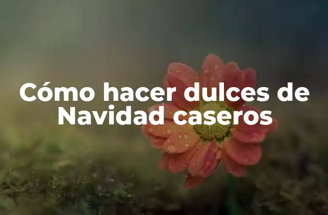 Cómo Hacer Dulces de Navidad Caseros