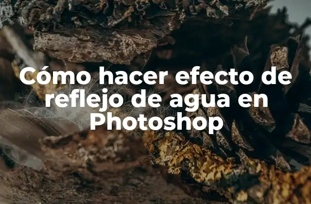 Cómo Hacer Efecto de Reflejo de Agua en Photoshop