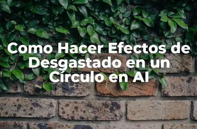 Efectos de Desgastado en un Círculo en AI