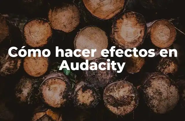 Cómo Hacer Efectos en Audacity 2 Cómo hacer efectos en Audacity