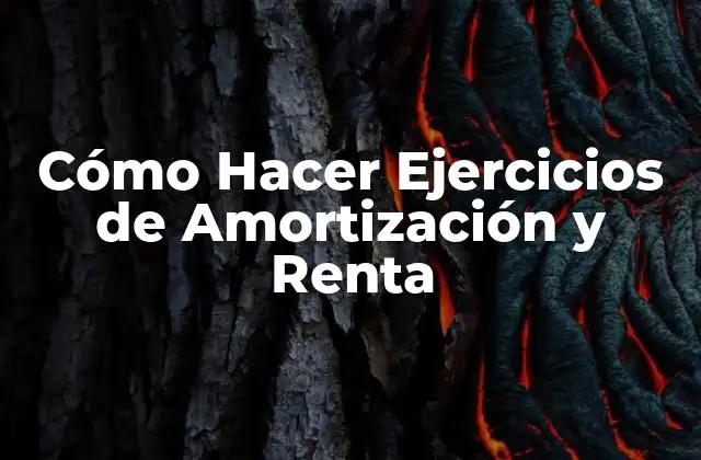 Amortización y Renta: Conceptos Básicos
