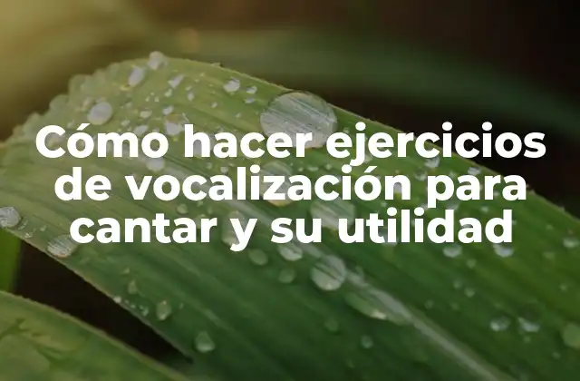 Cómo Hacer Ejercicios de Vocalización para Cantar y Su Utilidad 2 Cómo hacer ejercicios de vocalización para cantar