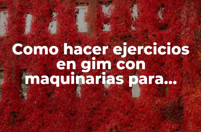 Como Hacer Ejercicios en Gim con Maquinarias para Pecho