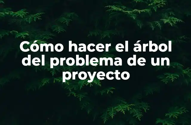 El árbol del problema
