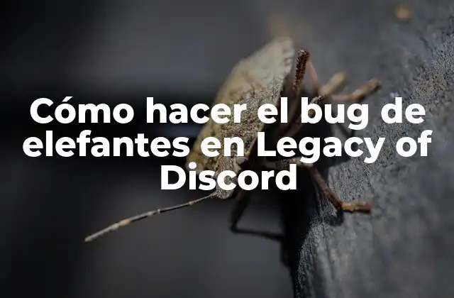 Cómo Hacer el Bug de Elefantes en Legacy Of Discord