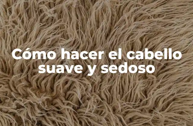 Cómo Hacer el Cabello Suave y Sedoso